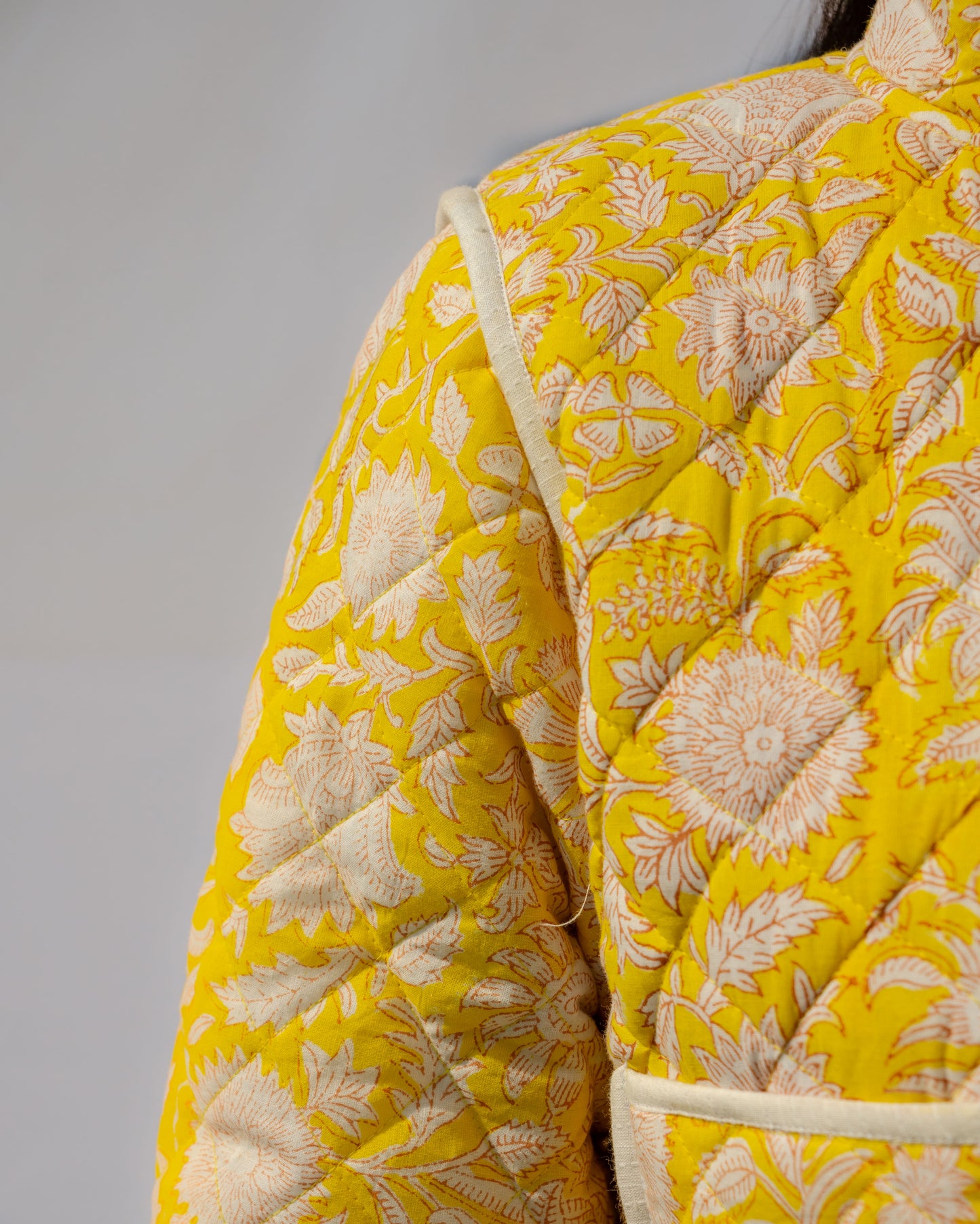 Sunlight Garden Quilted Jacket: